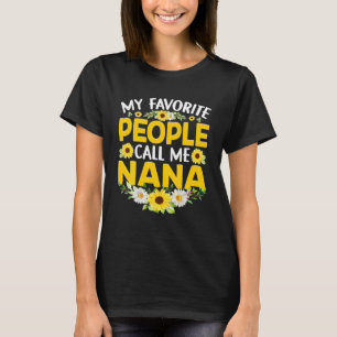 T-shirt Mignonne Fête des Mères Mon peuple favori m'appell