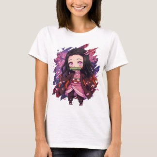 T-shirt Mignonne fille démon Chibi de style anime – Kawaii