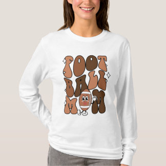 T-shirt Mignonne Football Sports Maman mot art