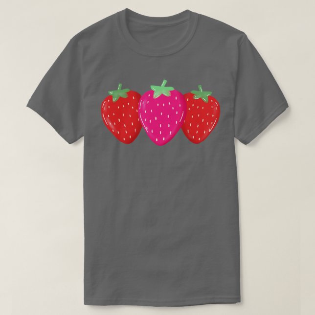 T-shirt mignonne fraise (Design devant)