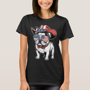 T-shirt Mignonne Français Bulldog Funny Chien Usa American