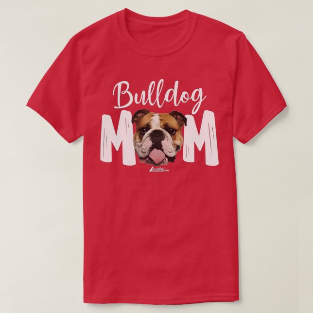 T-shirt Mignonne Français Bulldog Maman Top, Drôle Chien M (Design devant)