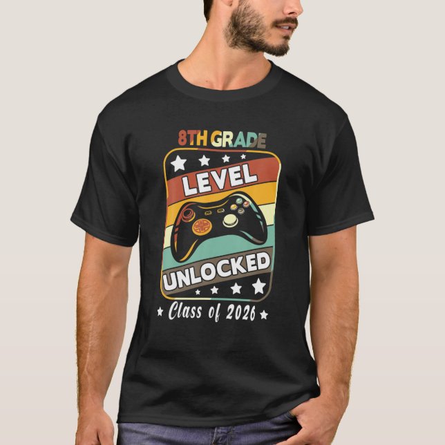 T-shirt Mignonne Gamer 8E Classe De Classe De 2026 Premier (Devant)