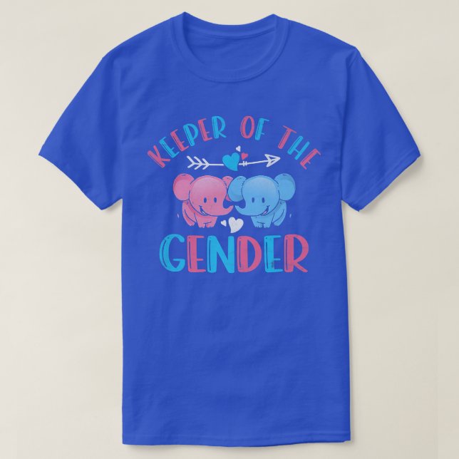 T-shirt Mignonne gardienne de la révélation de genre éléph (Design devant)