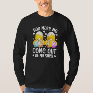 T-shirt Mignonne Gnome De Poussins De Pâques Dit Pour Les
