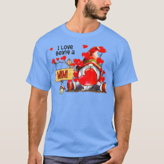 T-shirt Mignonne Gnome J'Aime Être Une Mimi Valentine Mère