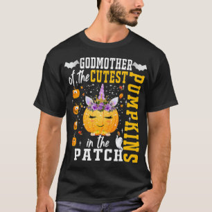 T-shirt Mignonne Godmère Halloween Des Citrouilles Les Plu