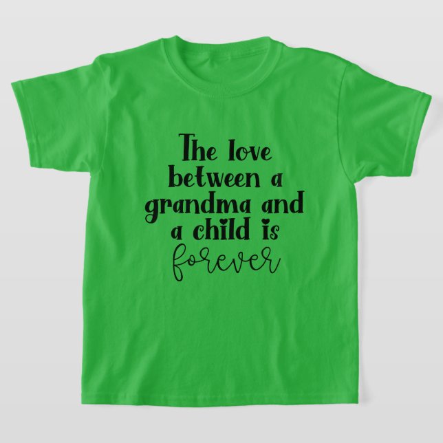 T-shirt mignonne grand-mère amour mot art unisex (Poser)