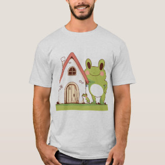 T-shirt mignonne grenouille caricature