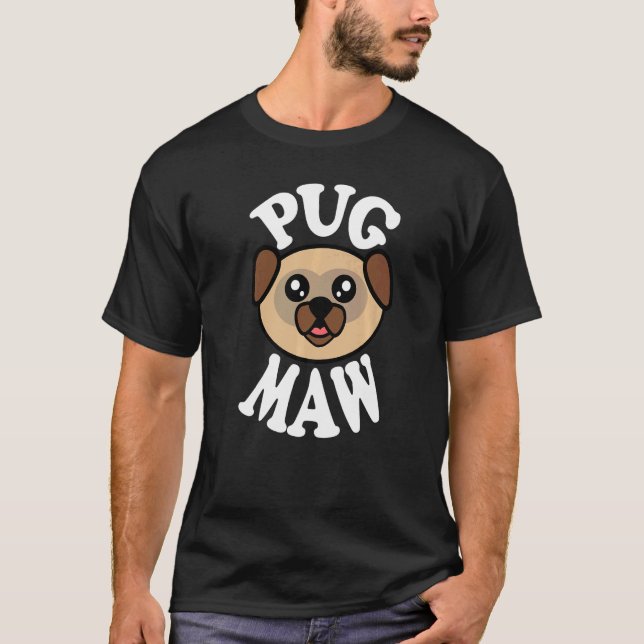 T-shirt Mignonne Gueule de Pug (Devant)