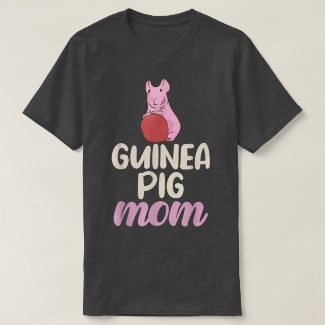 T-shirt Mignonne Guinea Pig Mom (Design devant)