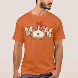 T-shirt Mignonne Guinée Cochon Maman Maman Fête des mères