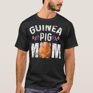 T-shirt Mignonne Guinée Pig Maman Guinée Pig Moms Guinée P