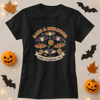 T-shirt Mignonne Halloween Bat Pun Tee; Vous A Pris Être B