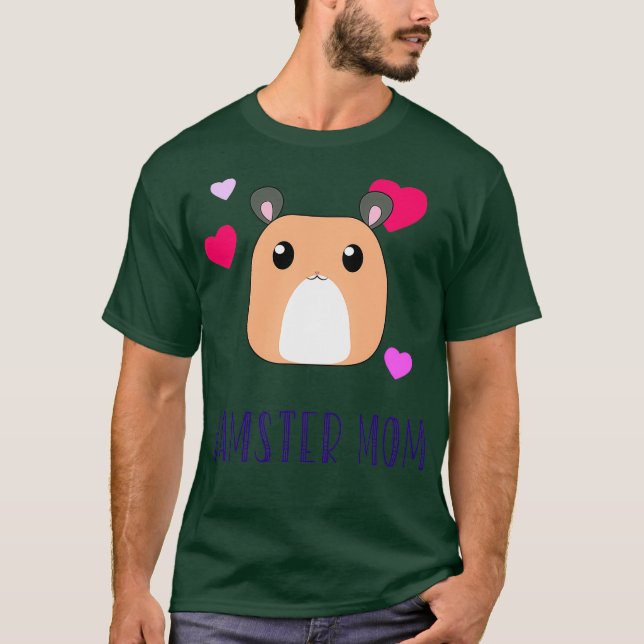 T-shirt Mignonne hamster chemise Hamster Maman Robo Syrien (Devant)