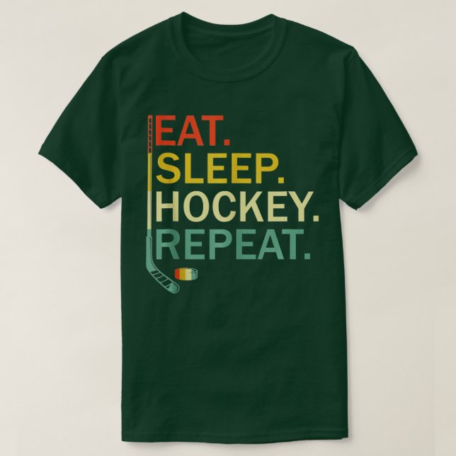T-shirt Mignonne Hockey Sur Glace Pour Hommes Femmes Hocke (Design devant)