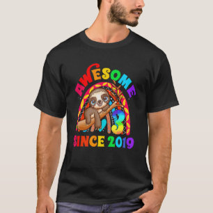 T-shirt Mignonne Incroyable Depuis 2019 Style de Paresseux
