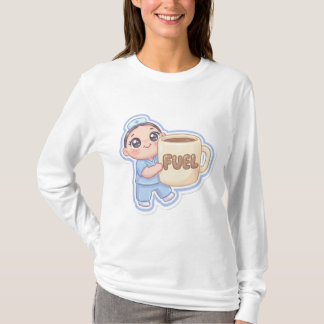 T-shirt Mignonne infirmière chibi géante café carburant