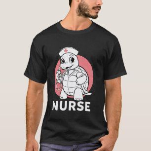 T-shirt Mignonne infirmière tortue drôle professionnel méd