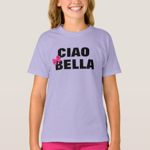 T-shirt mignonne italienne ciao bella design de mignonette
