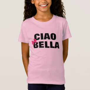 T-Shirt mignonne italienne ciao bella design de mignonette