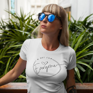 T-shirt Mignonne Je Ne Suis Pas Pour Tout Le Monde