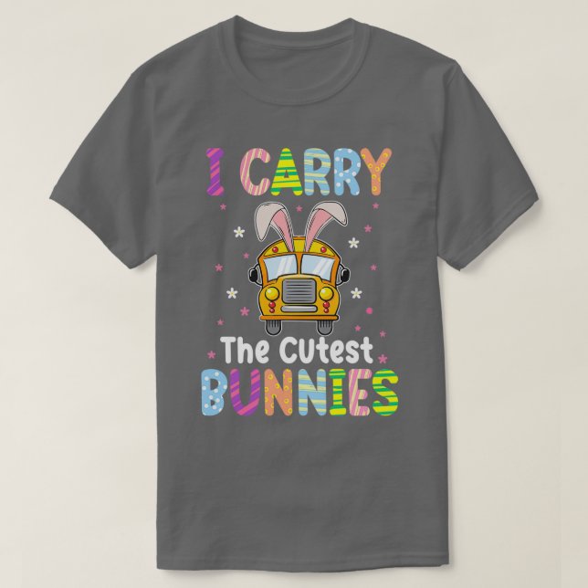 T-shirt Mignonne Je Transporte Le Chauffeur De Bus De L'Éc (Design devant)