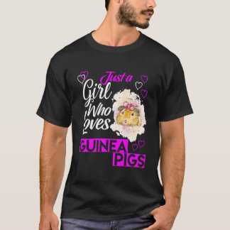 T-shirt Mignonne Juste Une Fille Qui Aime Les Cochons De G