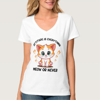 T-Shirt Mignonne Kitten Attitude