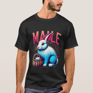 T-shirt Mignonne Lapin Aiguille : Lapin doux et adorable