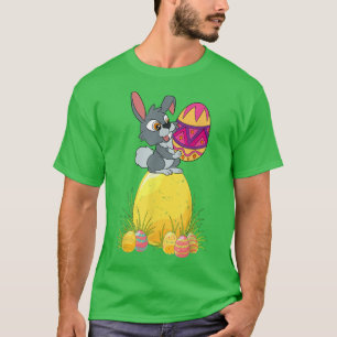 T-shirt Mignonne Lapin Amant Jour de Pâques Oeufs de Pâque