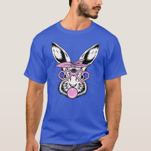 T-shirt Mignonne Lapin Avec Lunettes De Coeur Bandana Bubb