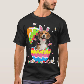 T-shirt Mignonne lapin Beagle OEufs de Pâques Hommes Femme