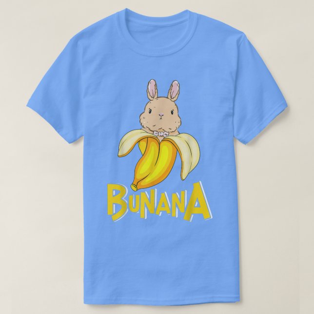 T-shirt Mignonne lapin de banane 127 (Design devant)