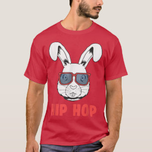 T-shirt Mignonne lapin Hip hop Bunny Gangster Nerd Rabbit 