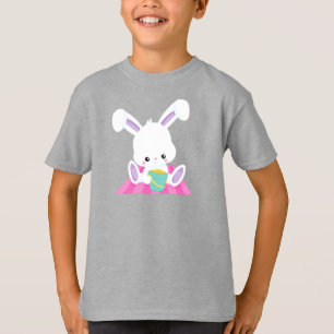 T-shirt Mignonne lapin, Lapin Blanc, Bébé Lapin, Boule De 