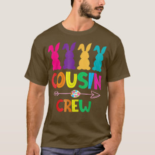 T-shirt Mignonne Lapin Lapin Cousin Crew Pâques Jour de Pâ
