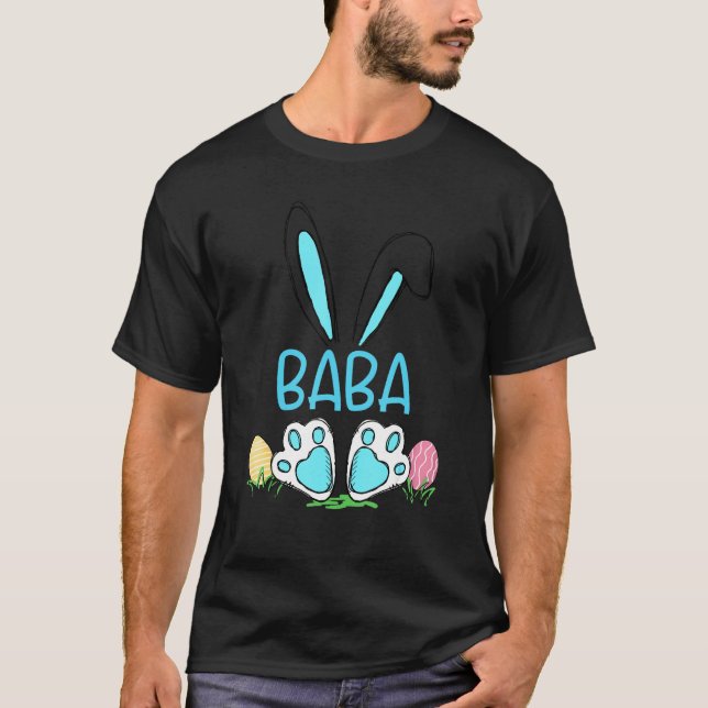T-shirt Mignonne lapin Oreilles Pâques Baba Correspondant  (Devant)
