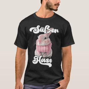 T-shirt Mignonne lapin rétro maman lapin d'hiver