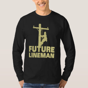 T-shirt Mignonne Lineman Conception Pour Enfants Hommes Fe