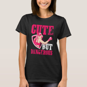 T-shirt Mignonne Mais Dangereuse Un Cool Et Une Fille De B