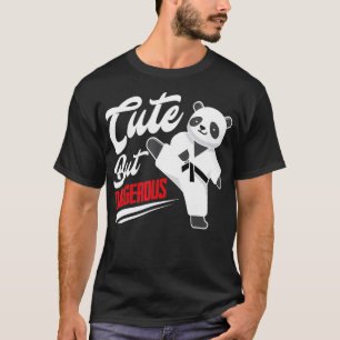 T-shirt Mignonne mais dangereux Panda Taekwondo Fighter Dr