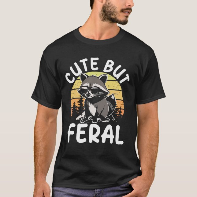 T-shirt Mignonne mais feral (Devant)