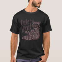 Mignonne Mais Feral Funny Raccoon mèmes Coffee Rac