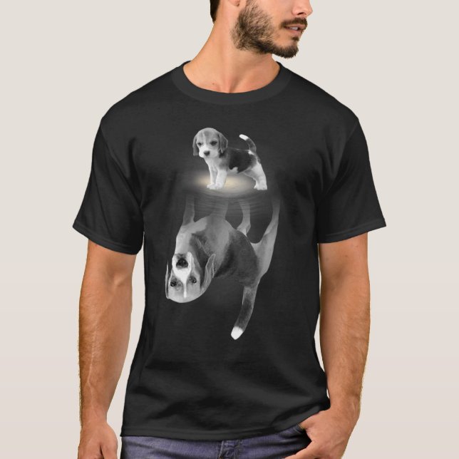 T-shirt Mignonne maman Beagle Teg Chien Maman Fête des mèr (Devant)