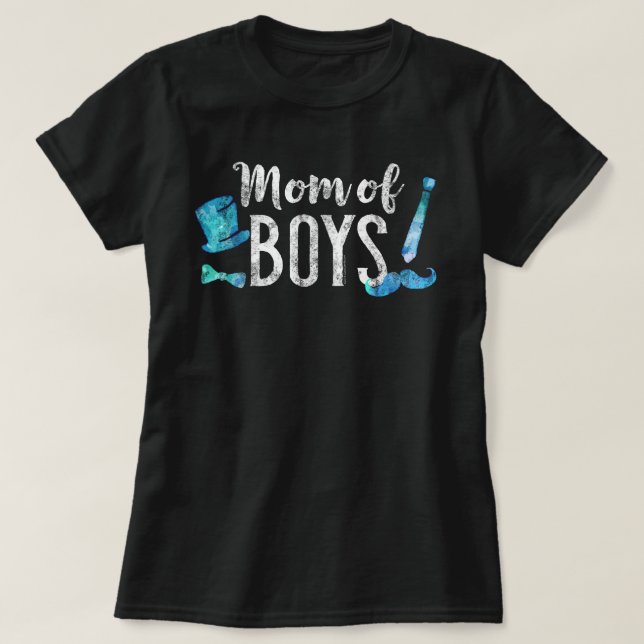 T-shirt Mignonne Maman des garçons Fête des Mères de Littl (Design devant)