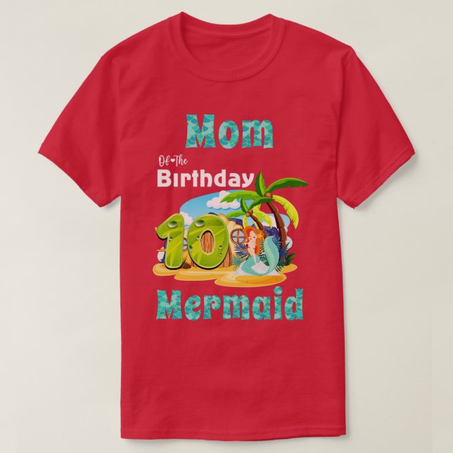T-shirt Mignonne Maman Du 10E Anniversaire (Design devant)
