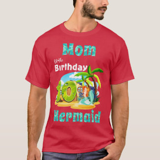 T-shirt Mignonne Maman Du 10E Anniversaire
