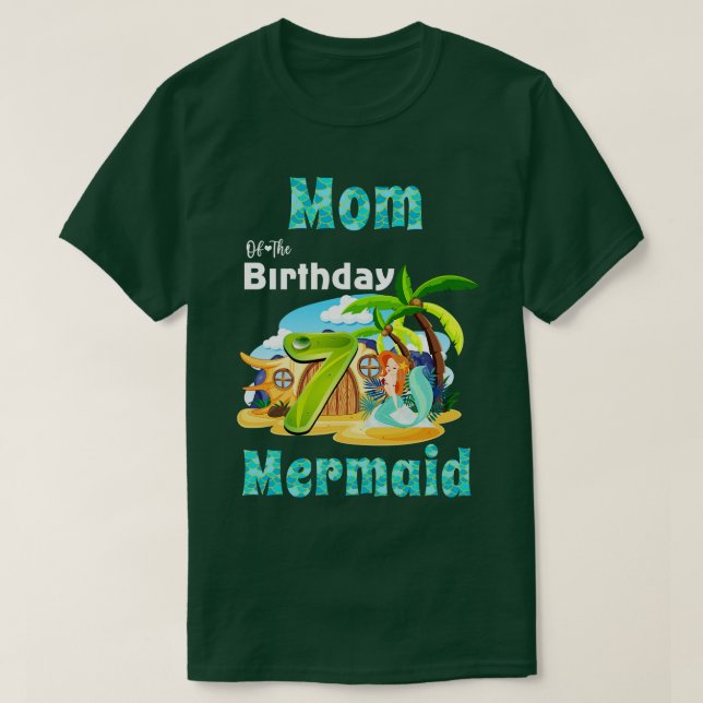 T-shirt Mignonne Maman Du 7E Anniversaire (Design devant)