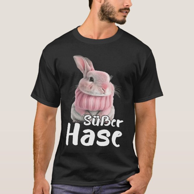 T-shirt Mignonne maman lapin d'hiver (Devant)
